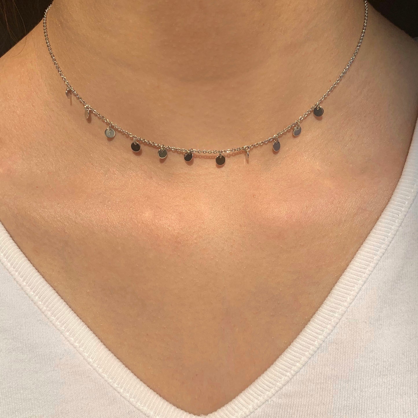 Silver Mirror Choker